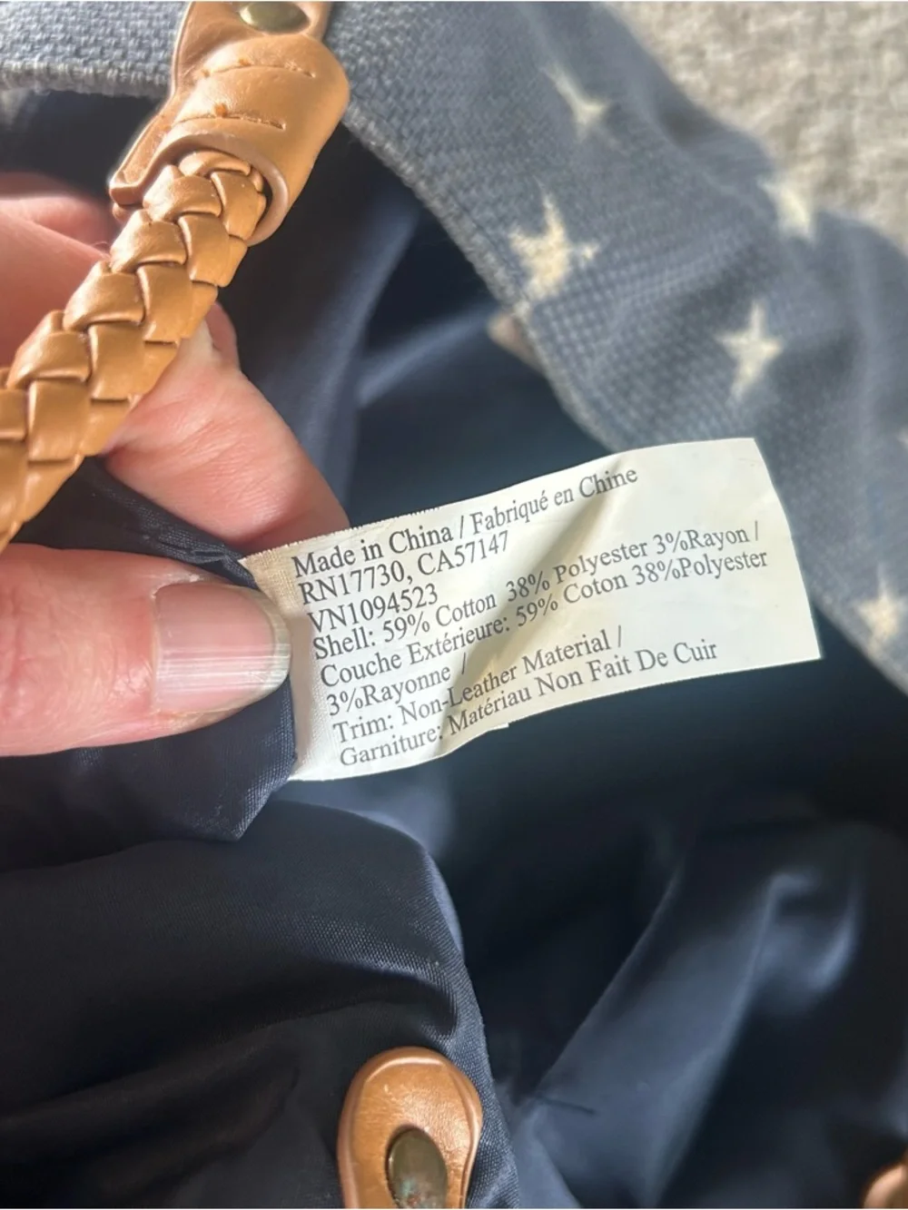 [Mossimo Supply Co] Blue Star Pattern Beach Bag